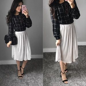 Metallic Skirt with Stretchy waistband